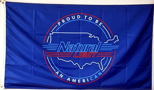 Mountfly Natural Light Blue Patriotic Flag Banner 3x5Feet Man Cave Decor