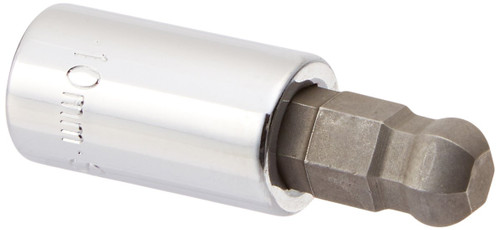 SK Hand Tool 45530 3/8-Inch Drive Ball Hex Bit Socket, 10mm, Chrome