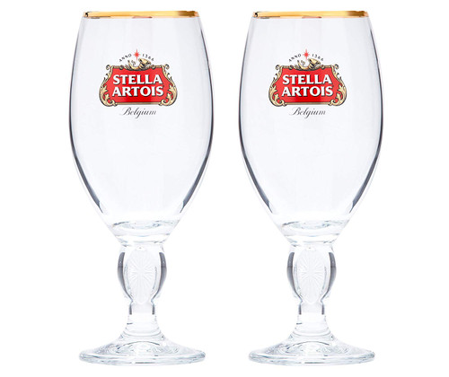 Stella Artois 2-Pack Original Glass Chalice, 33cl
