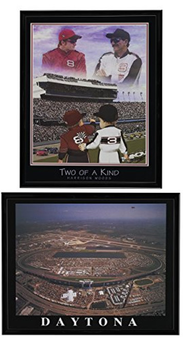 Nascar Legends - - Dale Earnhardt Jr. & Sr. Framed Lithograph & Daytona International Speedway Framed Aerial Print Set of 2 Nascar Legends - - Dale Earnhardt Jr. & Sr. Framed Lithograph & Daytona International Speedway Framed Aerial Print Set of 2