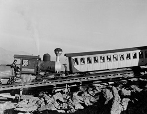 Posterazzi USA New Hampshire Model Cog Railway Train Approaching Mount Washington Summit Poster Print, (18 x 24) Posterazzi USA New Hampshire Model Cog Railway Train Approaching Mount Washington Summit Poster Print, (18 x 24)