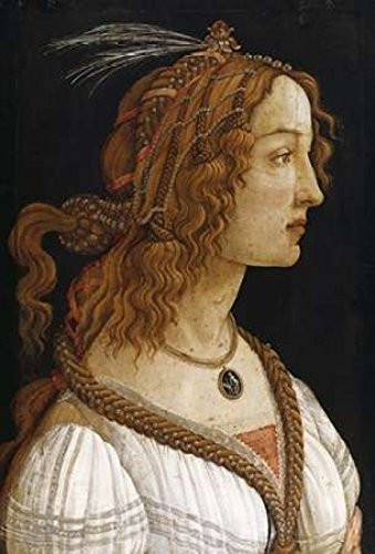 Posterazzi Portrait of a Young Woman Poster Print by Sandro Botticelli, (10 x 14)