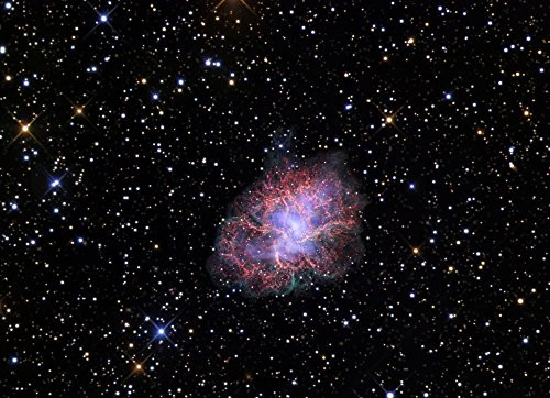 Posterazzi The Crab Nebula also known as Messier 1 or NGC 1952 is a supernova remnant in the constellation of Taurus Poster Print (16 x 11)