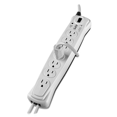 APC 7-Outlet Surge Protector 840 Joules with Telephone Protection, SurgeArrest (P7T10)