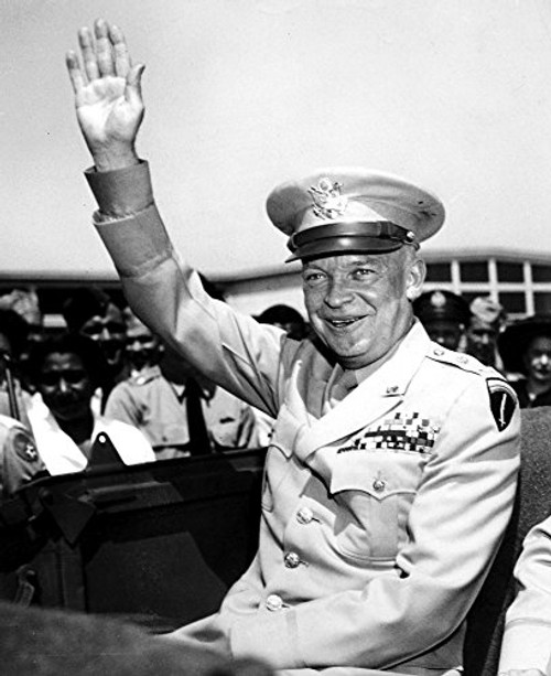 Dwight D Eisenhower waving Photo Print (8 x 10)