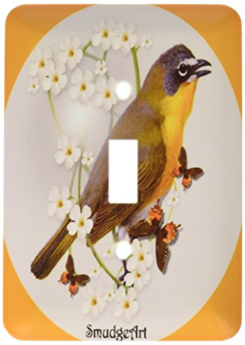 3dRose lsp_7242_1 Yellow Breasted Chat Single Toggle Switch Multicolor