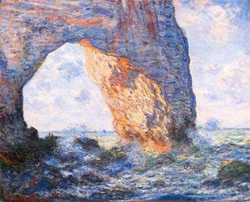The Manneporte At Etretat 1883 Poster Print by Claude Monet (8 x 10)