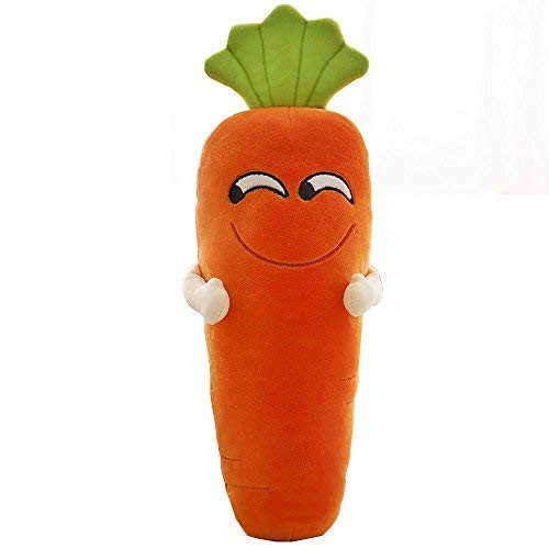 ZYAQ Plush Carrot Pillow Stuffed Emoji Emoticon Soft Cushion Toy Doll (Funny, 35cm)