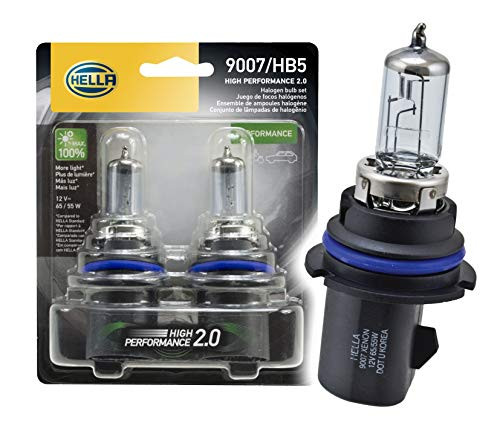 HELLA 2.0TB HP2.0-65/55W High Performance 9007 Bulbs, 12V, 65/55W, 2 Pack