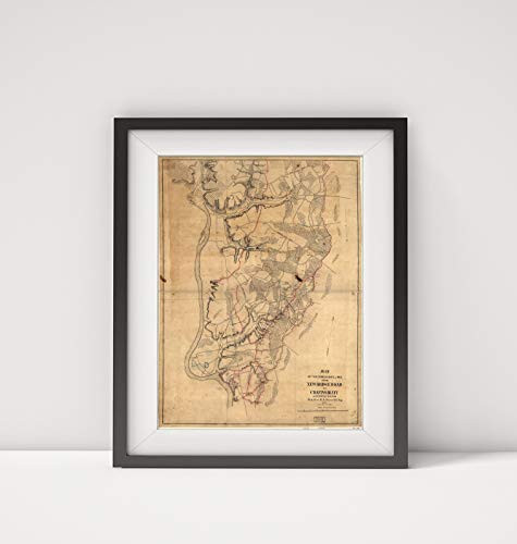 1864 Map|Title: Map of The Confederate Lines from New Bridge Road to Chafins Bluff|Subject: Civil Wa