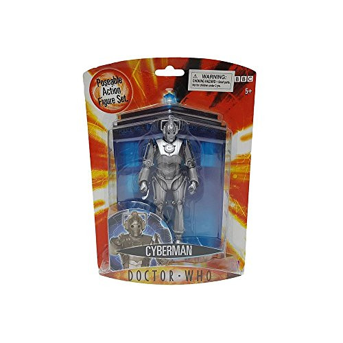 Character Options Cyberman Doctor Who #02151 Poseable Action Figure Set Replica for Age 5 years plus