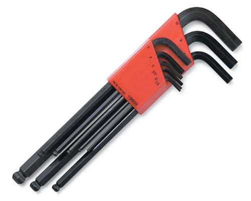 SK Hand Tools 19609 9-Piece Metric Ball Hex Key Set
