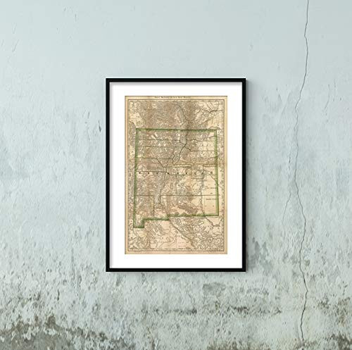 1879 Map|Title: Indexed map of New Mexico Showing Stage Lines, Counties Lake & Rivers|Subject: New M