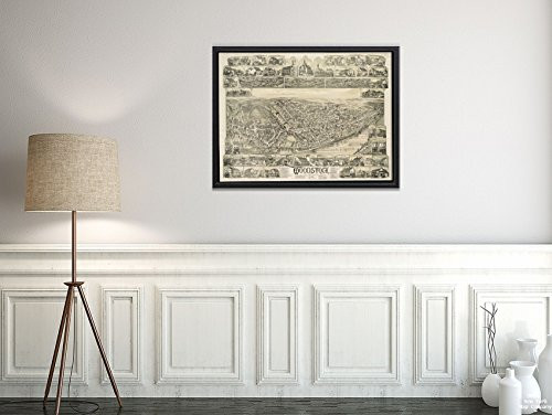 1889 Map|Title: Woodstock, New Brunswick : 1889|Notes: Bird's-Eye View. Includes Index to Points of Interest and Ill.