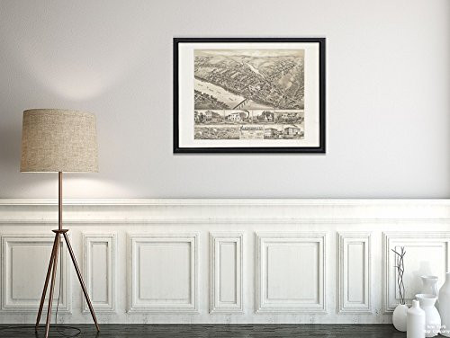 1883 Map|Title: Frenchtown : New Jersey|Notes: Bird's-Eye View. Includes Index to Points of Interest and Ill.