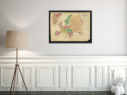 18601869 Map|Title: Bacon's New Shilling war map of Europe, with an Enlarged Plan of The Rhine Provinces Corrected to Date|Notes: Relief Shown by hachures. Inset: Westphalia and The Rhine Province.