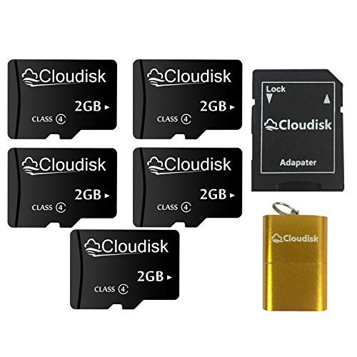 5Pack 2GB Micro SD Card 2 GB MicroSD Memory Card Class4,Bulk Sale