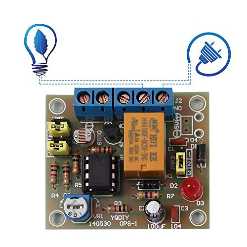Maluokasa Light Control Switch Module DIY Kit OPS-1, DC 5~6V 1.5mA Trigger Output Mode Simple Circuit Soldering Skill Learning Training Kit