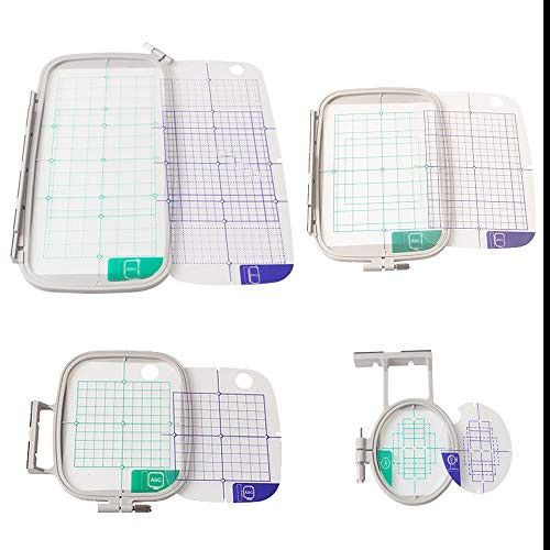 LNKA 4 Piece Embroidery Hoop Set Replaces SA442 SA443 SA444 SA445 - Hoops for Brother Machines PE-770 700 700II 750D 780D Innov-is 1000 1200 1250D - Babylock Ellure Ellure Plus Emore