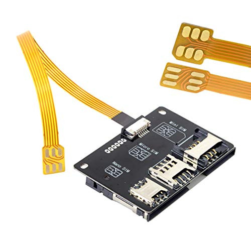 Cablecc Nano SIM Activation Tools Converter to Smartcard IC Card Extension for Micro & Nano SIM Card Adapter Kit