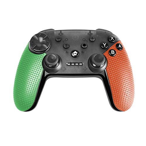 Powtree Switch Pro Controller, Bluetooth Remote Wireless Controller for Nintendo Switch/Android/PC Game Controllers with Gyro Axis Motion Controls Vibration Sense (Green with Orange)