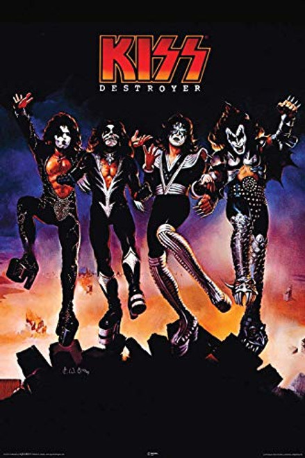 NMR Laminated KISS Destroyer Rock Music Bands Poster 24x36