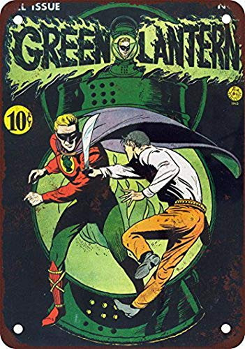 Ugtell Green Lantern #1 Vintage Look Reproduction Metal Tin Sign 8X12 Inches