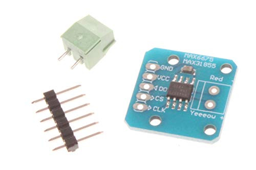 NOYITO MAX6675 Thermocouple Module Temperature Sensor K-Type Thermocouple Module Detection Temperature Range 0? to 1023.75? for Arduino