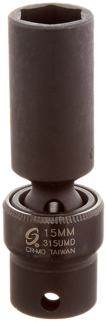Sunex 315umd 3/8-Inch Drive 15-Mm Deep Universal Impact Socket