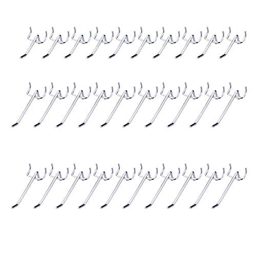 Pegboard Hooks 2 inch and Pegboard Pegs 4 inch Pegboard Pegs Assortment Set Of 30