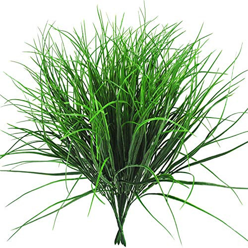 Ollain Artificial Plants 16.9" Shrubs Wheat Grass Greenery Fake Plants Faux Outdoor UV Resistant Faux Plastic Bushes Flowers Filler Indoor Outside Home House Garden Office Decor Ollain Artificial Plants 16.9" Shrubs Wheat Grass Greenery Fake Plants Faux Outdoor UV Resistant Faux Plastic Bushes Flowers Filler Indoor Outside Home House Garden Office Decor