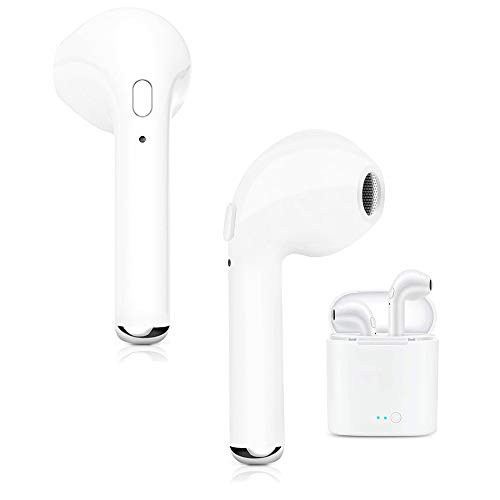 Wireless Earbuds,Bluetooth Headphones 5.0 Deep Bass HiFi Stereo Sound Earphones with Charging Case and Built in Mic for Sports Running / EVANTEK Wireless Earbuds,Bluetooth Headphones 5.0 Deep Bass HiFi Stereo Sound Earphones with Charging Case and Built in Mic for Sports Running / EVANTEK