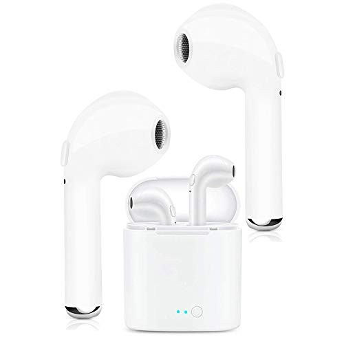 True Wireless Earbuds, EVANTEK Bluetooth 5.0 TWS Headphones, Waterproof Earphones with 3D Stereo Hi-Fi Sound, Charging Case and Noise-Cancelling Mic True Wireless Earbuds, EVANTEK Bluetooth 5.0 TWS Headphones, Waterproof Earphones with 3D Stereo Hi-Fi Sound, Charging Case and Noise-Cancelling Mic