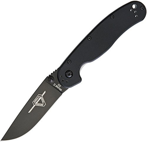 Ontario RAT II Linerlock Black D2 ON8830