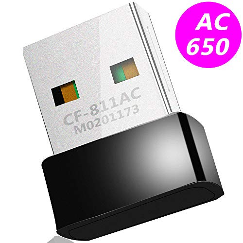 USB WiFi Adapter 650Mbps, LESVIEO Dual Band 5GHz / 2.4GHz Wireless Adapter for PC/Desktop/Laptop - AP Mode | Compatible with Windows/Linux/Mac OS 10.6~10.13