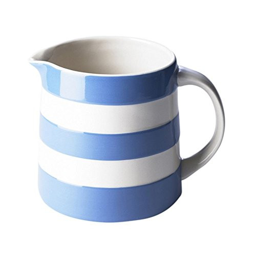 Cornishware Blue and White Stripe Stoneware Dreadnought Jug 56cl / 20oz