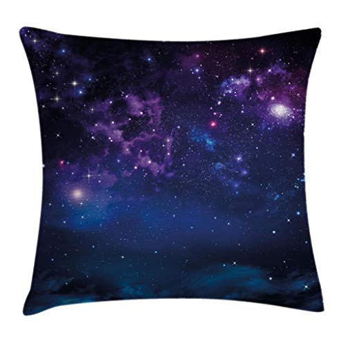 Ambesonne Space Throw Pillow Cushion Cover, Milky Way Themed Dark Matter with Star Field Sci Fi Travel Display Artwork Print, Decorative Square Accent Pillow Case, 20" X 20", Magenta Blue Ambesonne Space Throw Pillow Cushion Cover, Milky Way Themed Dark Matter with Star Field Sci Fi Travel Display Artwork Print, Decorative Square Accent Pillow Case, 20" X 20", Magenta Blue