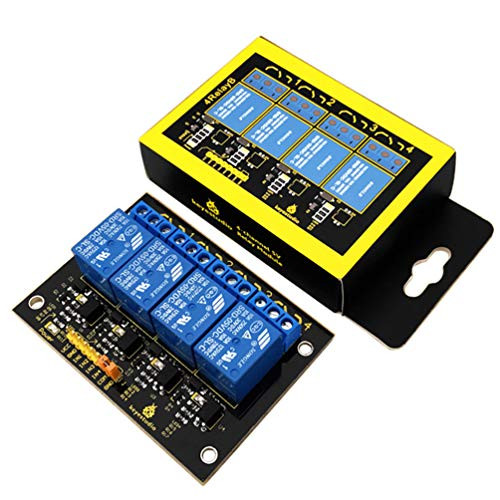 KEYESTUDIO 4-channel 5V Relay for Arduino Uno R3 Mega 2560/ Raspberry Pi/Avr/Stm 32