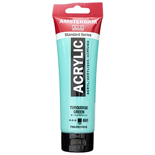 AMSTERDAM ACRYLIC 120ML TURQUIOSE GREEN SINGLE TUBE