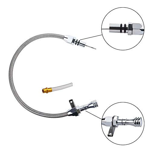 Stainless Flexible Dipstick for GM TH400 TH350 Turbo Transmission SBC BBC Chevy