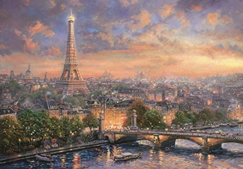 Jigsaw Puzzle Paris City of Love by Thomas Kinkade 1000 Pieces