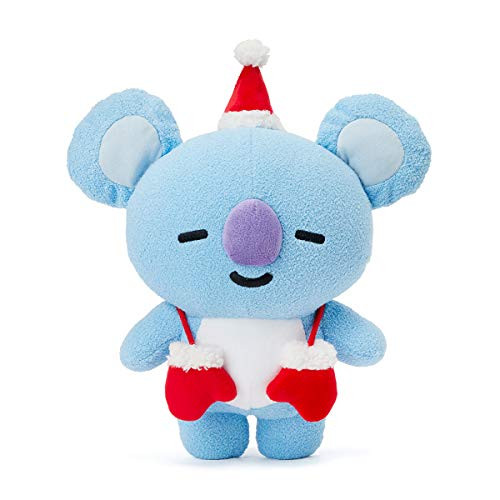 BT21 Official Merchandise with Line Friends - KOYA Character Winter Standing Plush Toy Doll 10 inches