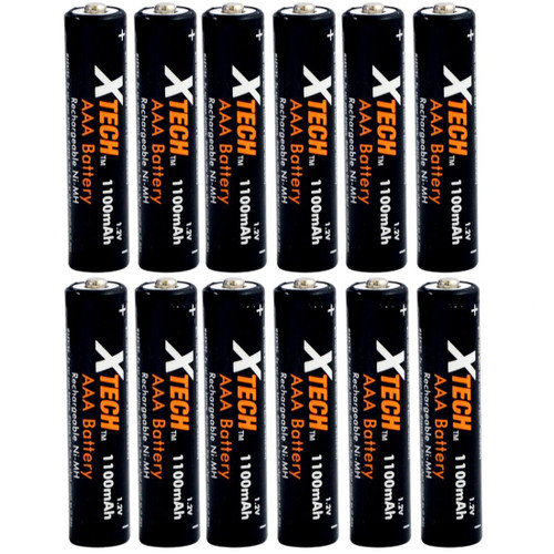 Xtech AAA Ultra High-Capacity 1100mah Ni-MH Rechargeable Batteries (12 pack) Xtech AAA Ultra High-Capacity 1100mah Ni-MH Rechargeable Batteries (12 pack)