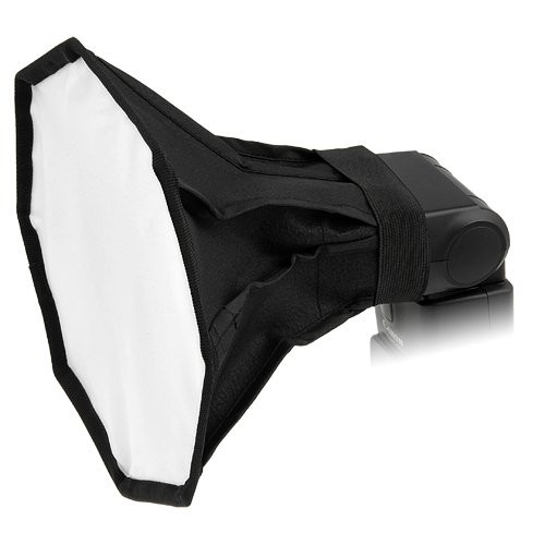 Fotodiox 8' Octagon Foldable Flash Softbox for Speedlights; Nikon, Canon, Vivita, Sunpack, Nissin, Sigma, Sony, Pentax, Olympus, Panasonic