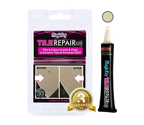 MagicEzy Tile Repairezy : Fix and Color Tile Cracks and Chips in Seconds (Honey-Beige) MagicEzy Tile Repairezy : Fix and Color Tile Cracks and Chips in Seconds (Honey-Beige)