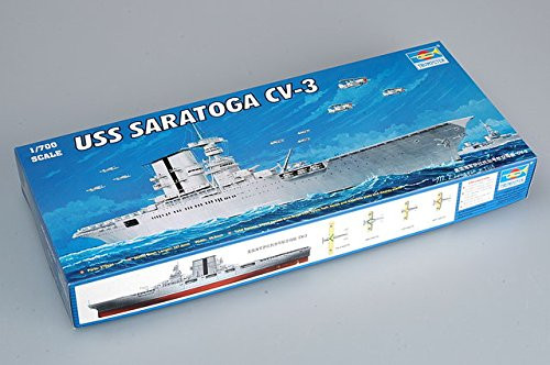 Trumpeter 1/700 USS Saratoga CV3 Aircraft Carrier Model Kit Trumpeter 1/700 USS Saratoga CV3 Aircraft Carrier Model Kit