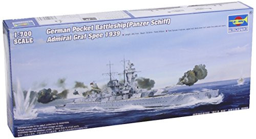 Trumpeter 1/700 German Admiral Graf Spee Pocket Battleship 1939 Model Kit