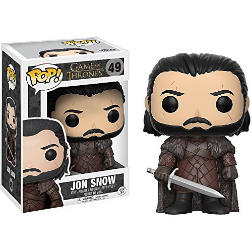 Funko Jon Snow Pop Vinyl Figure & 1 Compatible Graphic Protector Bundle (12215 - B)