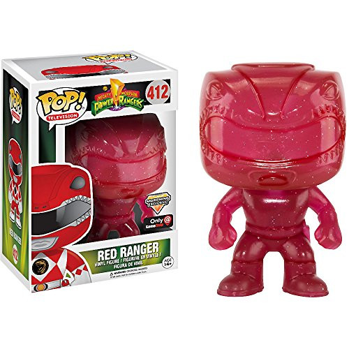Red Ranger [Morphing] (GameStop Exclusive): Power Rangers x Funko POP! TV Vinyl Figure & 1 POP! Compatible PET Plastic Graphical Protector Bundle [#412 / 12628 - B]