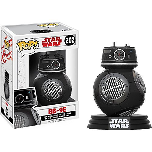 Funko BB-9E: Star Wars - The Last Jedi x POP! Vinyl Figure & 1 POP! Compatible PET Plastic Graphical Protector Bundle [#202 / 14751 - B]